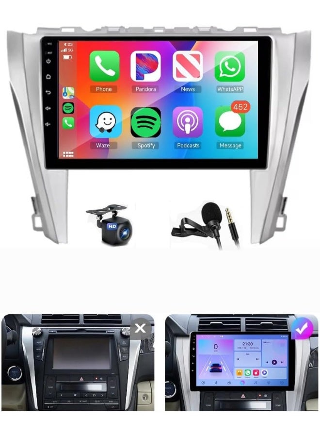 Compare Android Car Stereo Screen For Toyota Camry Aurion Camry 7 XV 20152018 With Apple Carplay Android Auto Wireless WiFi DSP FM&AM BT AHD Camera Included Fast Interface 2+32 Carplay at KSA Price