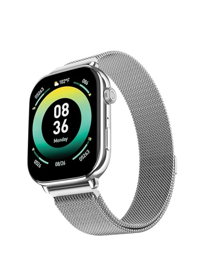Compare Noise ColorFit Pulse 4 Max Smartwatch  Silver Link at KSA Price