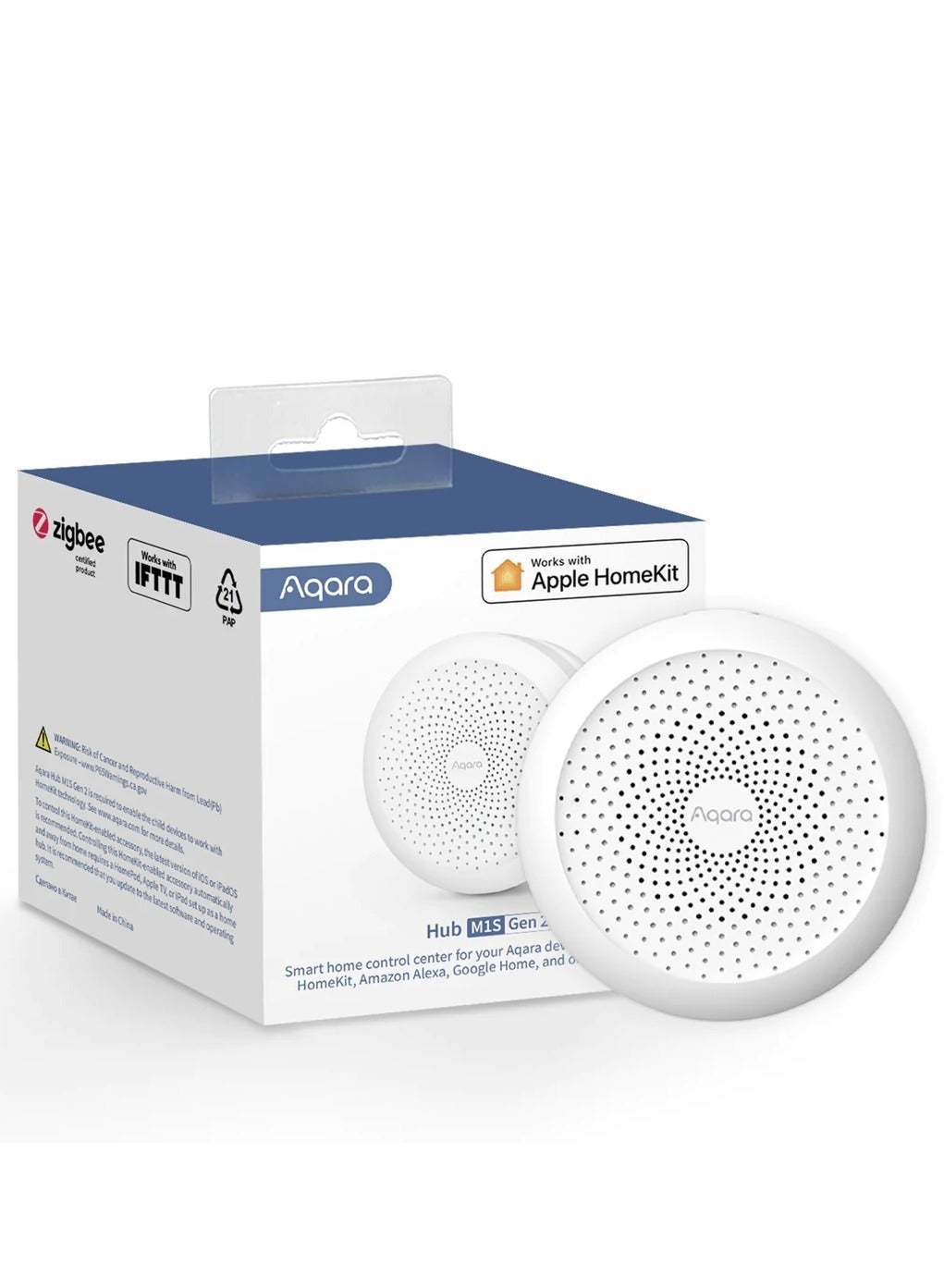 Compare Aqara Hub M1S Gen 2 Global version,Wireless Smart Home Bridge for Alarm System,Home Automation,Remote Monitor and Control,Supporting Google Assistant,HomeKit IFTTT at KSA Price