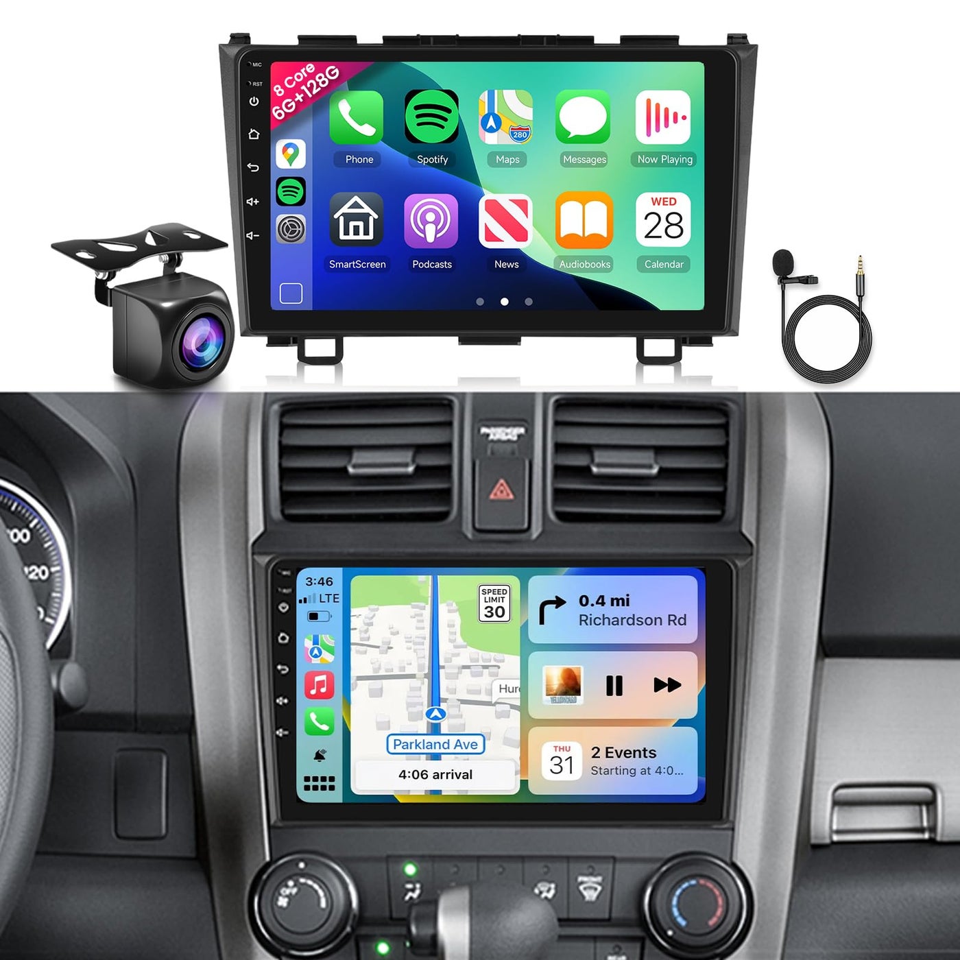 8 CORE 6G+128G Car Radio Stereo for Honda…