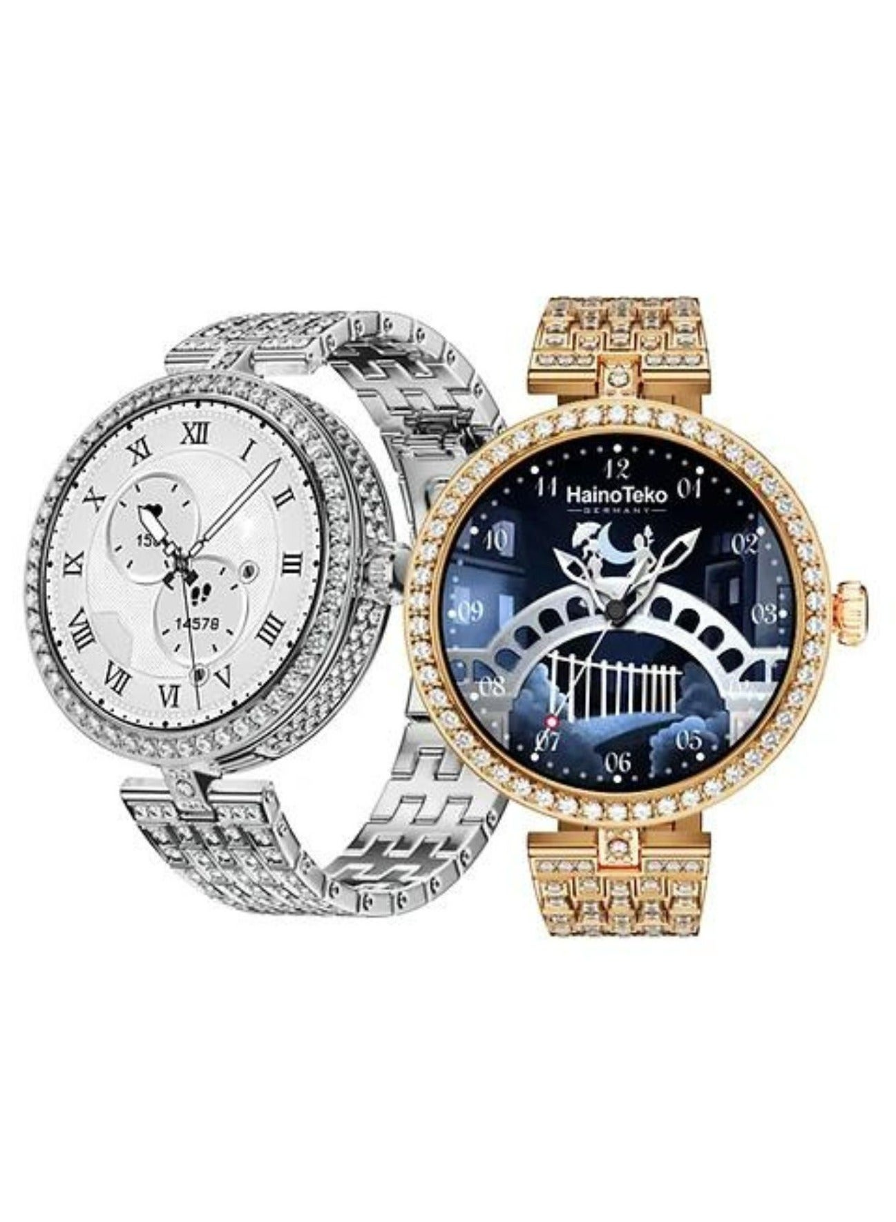 Compare RW51 Smartwatch for Girls & Women – Sleek Modern Design, Bluetooth Connectivity, Android Compatible, Fitness Tracker, Heart Rate & Sports Mode, Waterproof – Gold at KSA Price