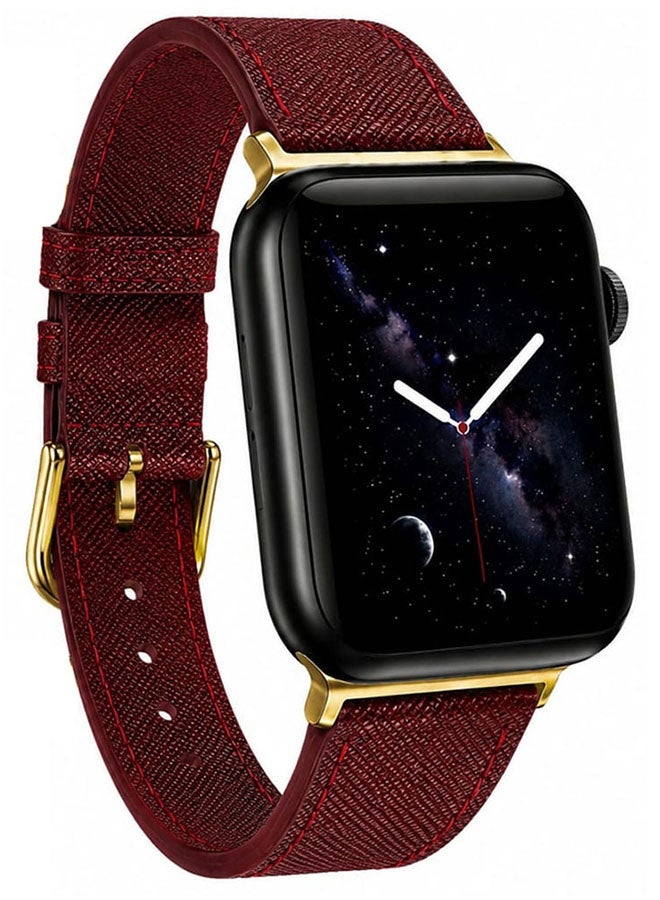 Leather Band Compatible with Smart Watch 42mm(Series…