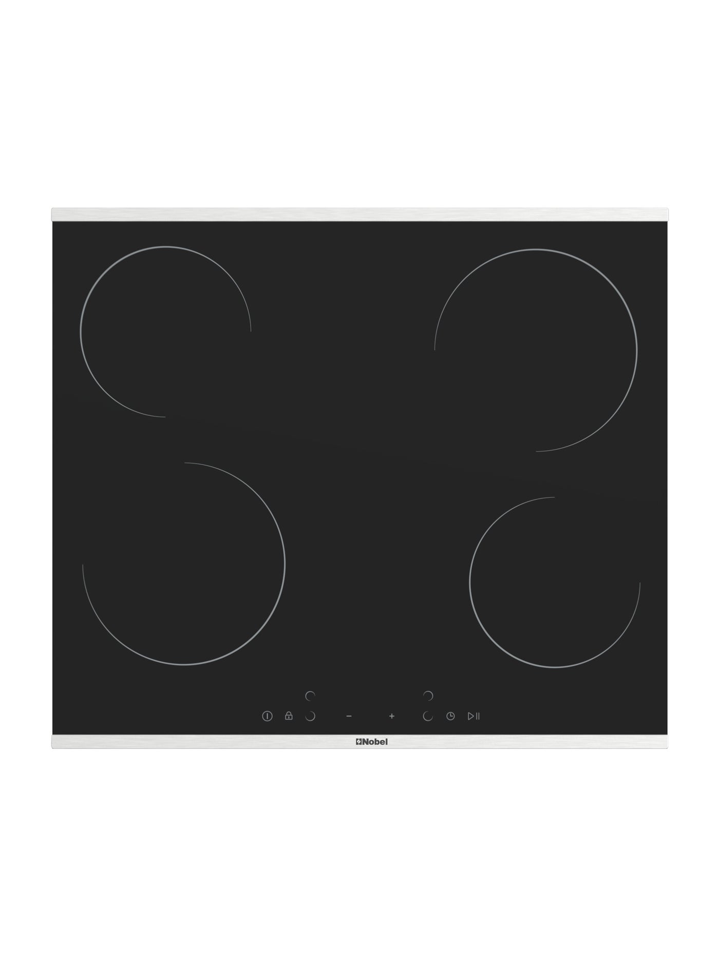 Compare 60 cm Builtin Hobs, Builtin Vitroceramic Hilight Electrical Hob, 4 Highlight Cooking Zones, Easy Dial Touch Control, Child Safety Lock, Energy Saving, Overheating Protection, 6000W Max NBH6041V Black at KSA Price