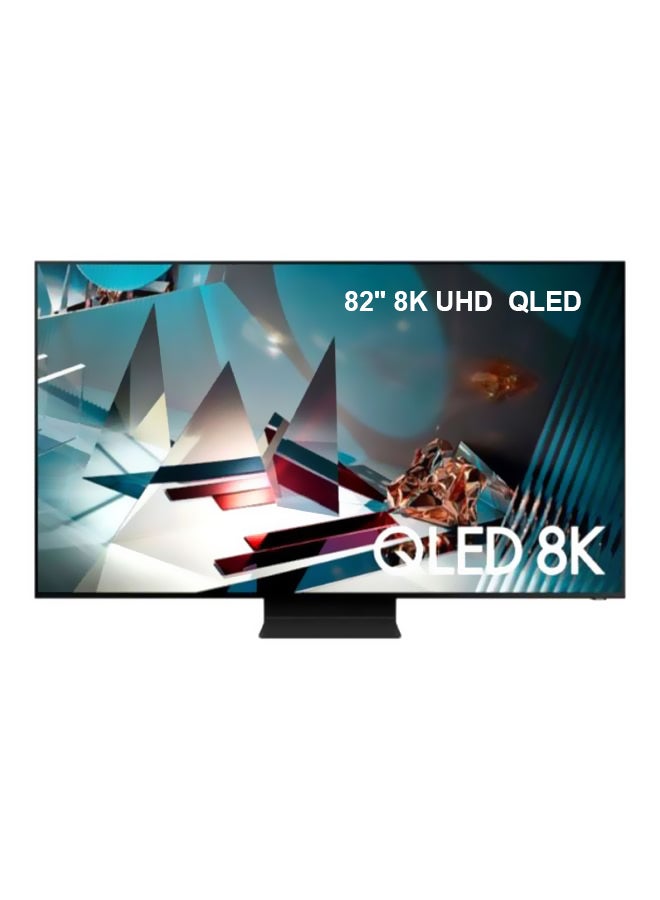 Compare 82Inch 8K UHD Smart QLED TV, Tizen OS with build in receiver Model2021 QA82Q800T Black at KSA Price