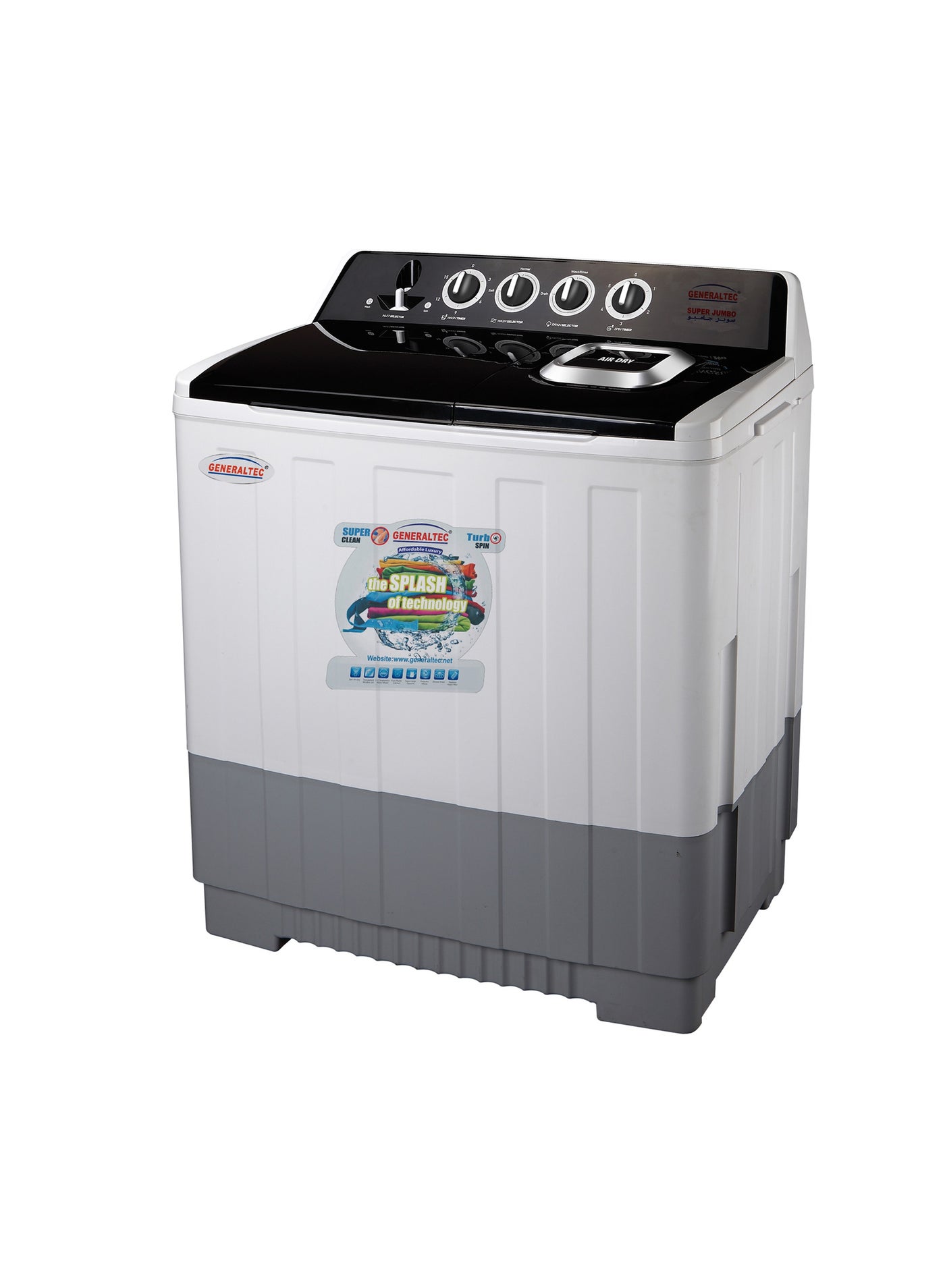 Generaltec 20KG Top Load Semi-Automatic Washing Machine…