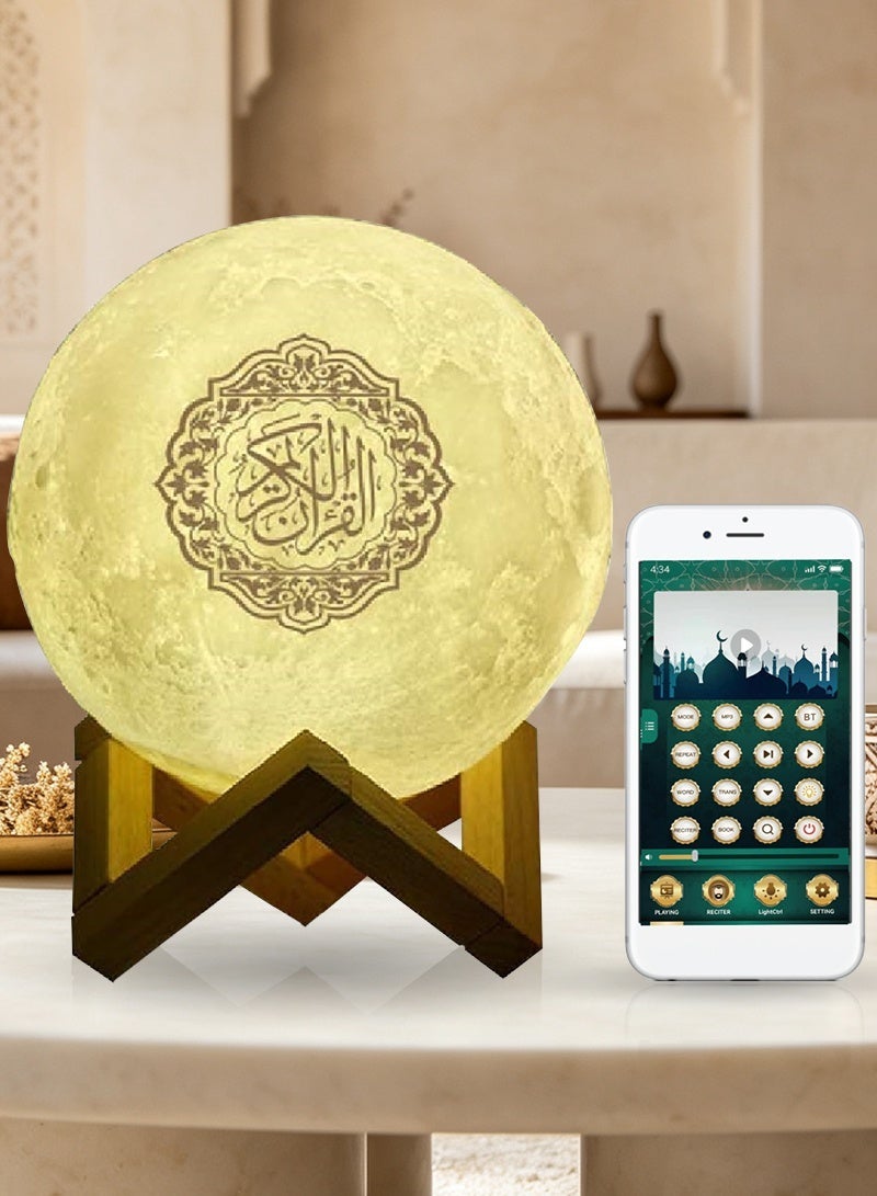 Moon Lamp Quran Speaker with Remote Control, LED…