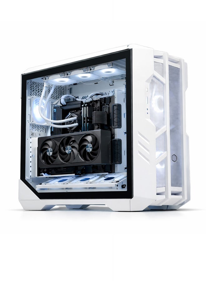 Compare Fusion Gaming PC  Intel Core i914900K | GeForce RTX 5080 16GB | 32GB DDR5 RAM1TB NVMe SSD | 360mm wLCD Liquid CoolerZ790 MB1000W Platinum PSU | WiFiBluetoothWindows 11 Pro | Game Sekret Desktop Computer | 1 Year Warranty white at KSA Price