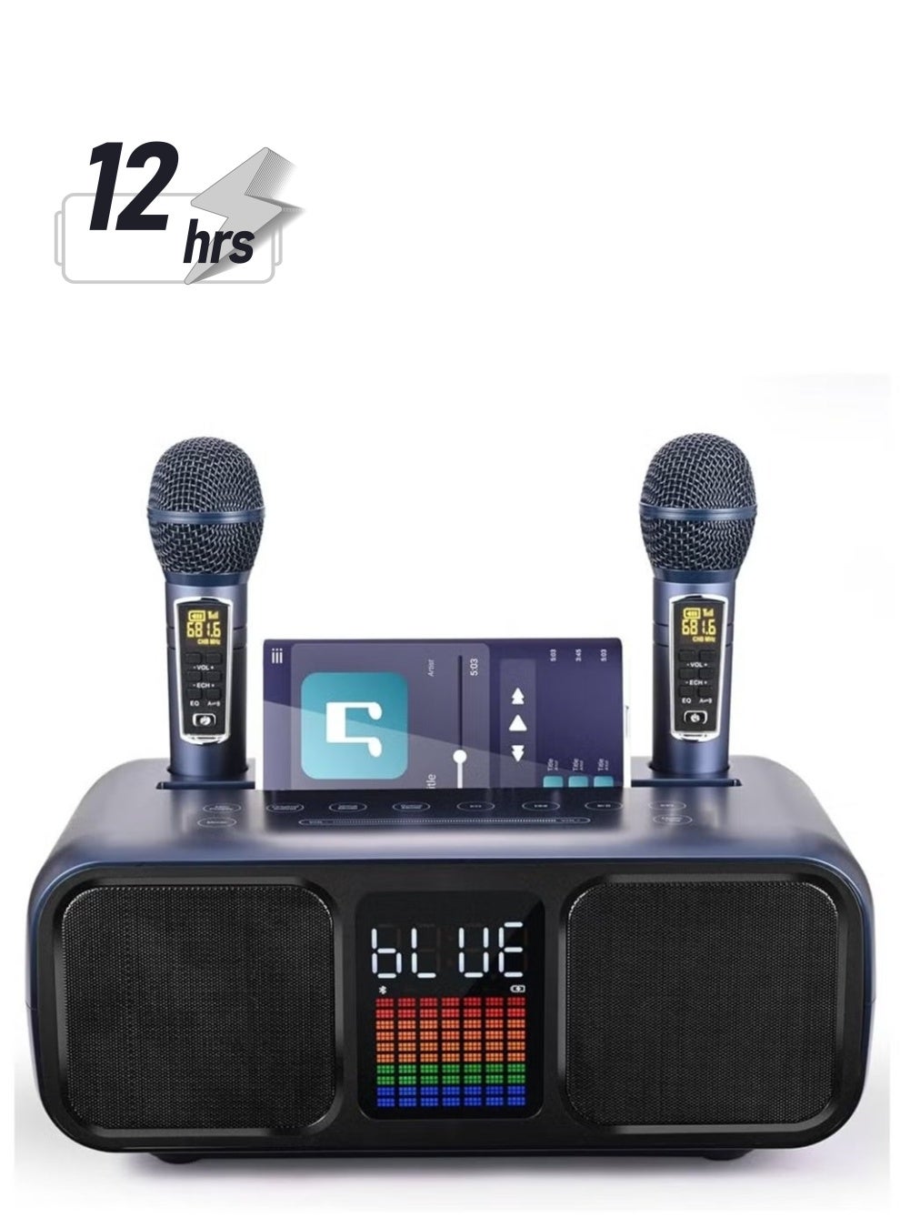 Compare S39 Pro Portable Bluetooth Speaker with 2 Microphones – Wireless Sound System, 360° Surround Sound, Builtin Karaoke Feature, IPX6 Waterproof, Long Battery Life, Ideal for Parties, Travel, and Outdoor Adventures at KSA Price