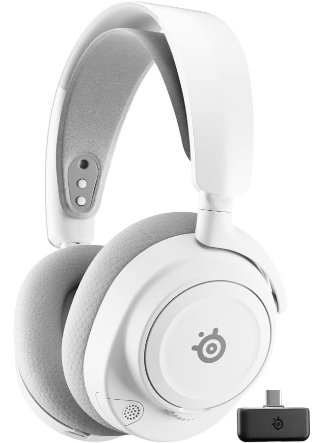 Compare SteelSeries Arctis Nova 7P Gen 2 Wireless Gaming Headset for PS5 & PS4, Dual 2.4?GHz + Bluetooth, 360° Spatial Audio, AI NoiseCancelling Microphone, 50+ Hour Battery, USBC Charging, MultiPlatform, White | 61745 at KSA Price