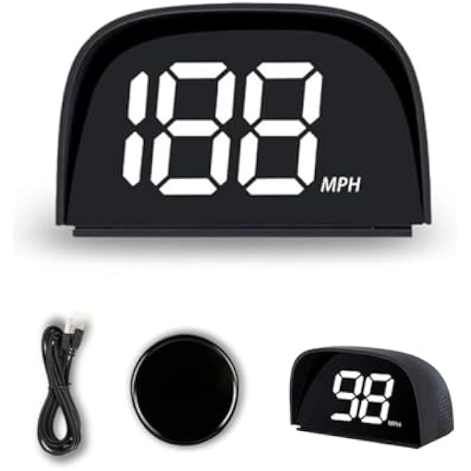 Compare P20 New Car Speedometer Gps Hud Head Up Display Mph Digital Speed Meter Gauge For Cars Trucks Motorcycle Bike Atv Suv PickUp Scooter Golf Cart Bus Boat at KSA Price