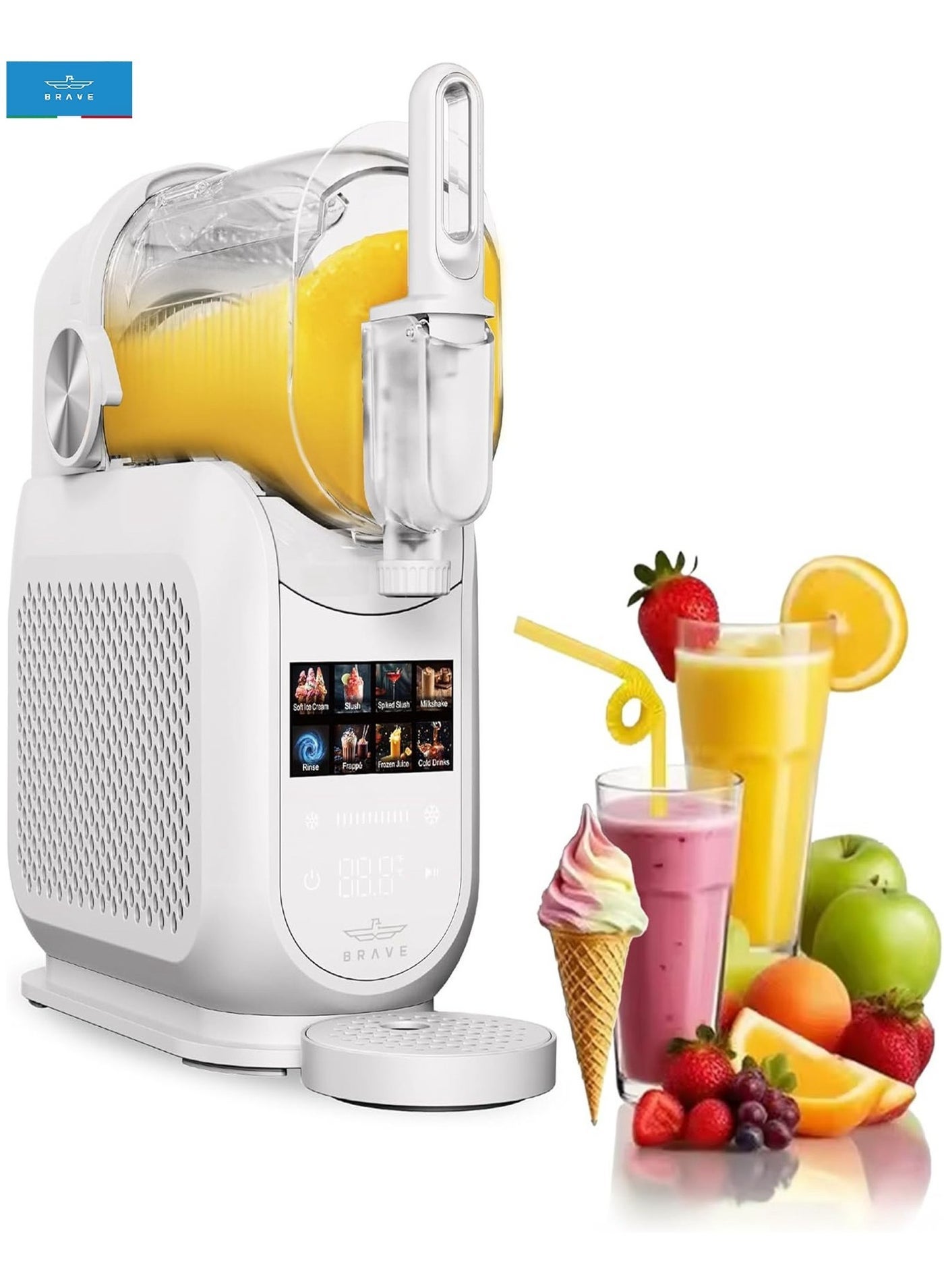 Compare ChillStream 1.8L Soft Serve & Slushie Machine with Compressor Cooling, No Ice Required, 8 Smart Preset Modes, KeepCool Function, LED Touch Control & SelfCleaning System, ECAS Certified Multifunction Frozen Drink Maker for Icexx at KSA Price