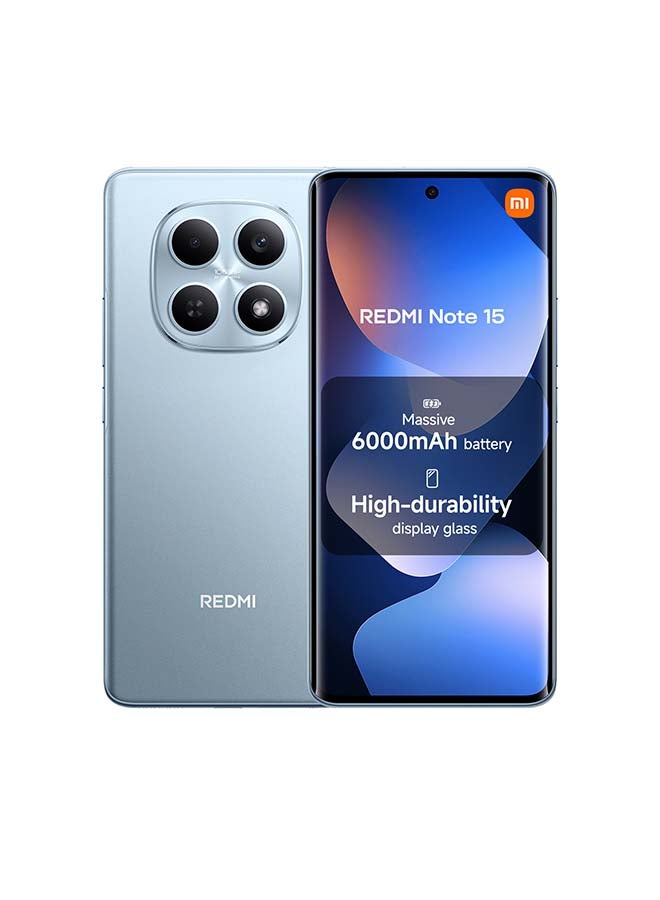 Compare Redmi Note 15 Dual SIM 4G Glacier Blue 8G RAM 256GB with 3 Pin adaptor  Global Version at KSA Price