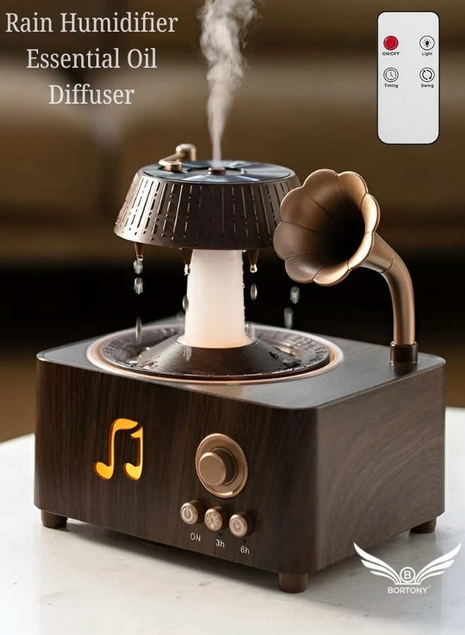 Compare Rain Humidifier 250ml Essential Oil Diffuser – Cool Mist Raindrop Aromatherapy 7 LED Colors, Timer  Automatic ShutOff Music Box Phonograph Style Humidifier for Home Bedroom Office Nursery at KSA Price