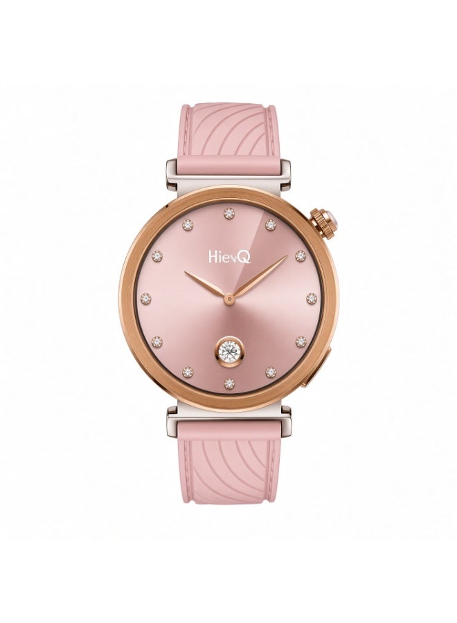Compare GT9 Mini AMOLED Smart Watch for Women, Pink, Fitness Tracker with Heart Rate Monitoring, Bluetooth Calling, Full Touchscreen Display, Sleep Tracking, Multiple Sports Modes, 3 Interchangeable Straps, Compatible with Android & iPhone, Stylish Smartwatch for Fitness & Daily Use at KSA Price