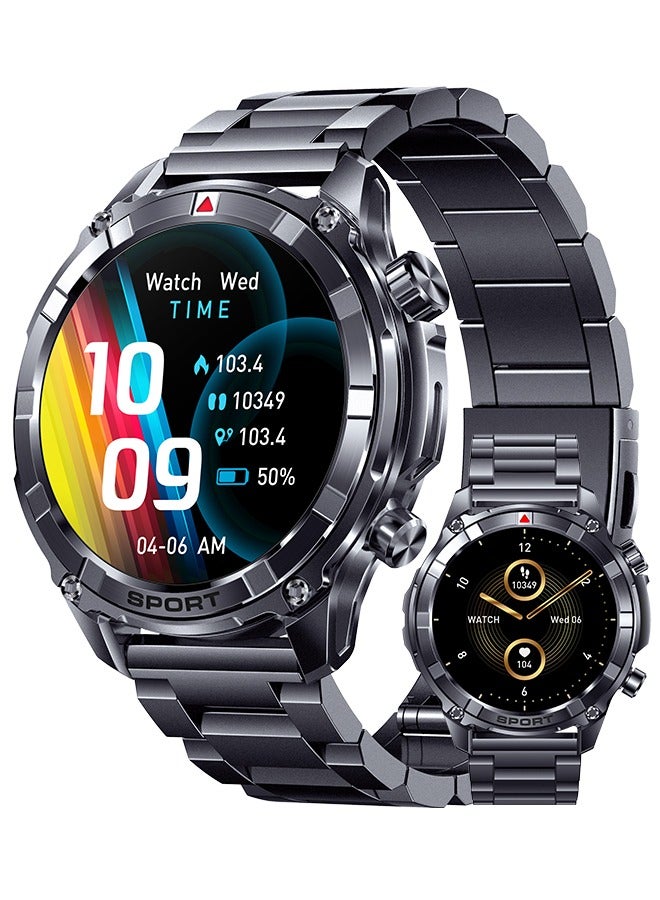 Compare Mens Smart Wearable Watch, Multiple Sports Modes, Bluetooth AnswerMake Calls, 1.52 Inch TFT High Definition Touch Screen, Smart Voice Assistant, Sports Smartwatch, RTi116 at KSA Price