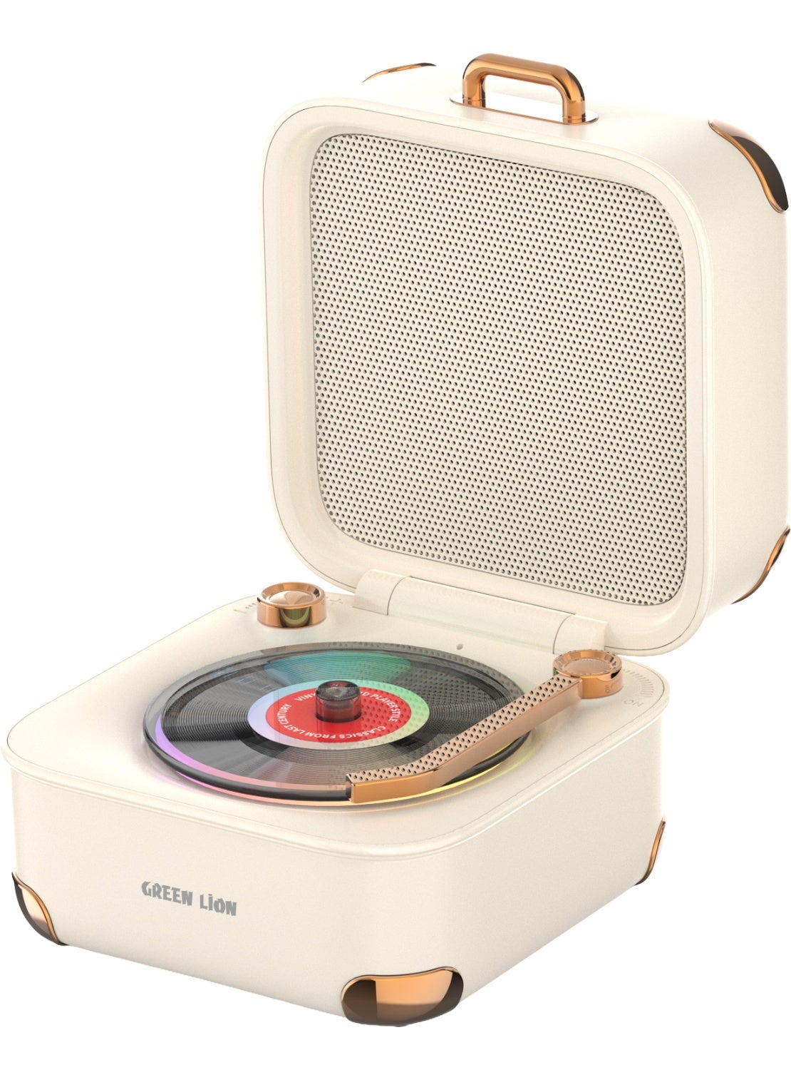 Wireless Speaker with 7-Color Ambient Light, Hi-Fi…