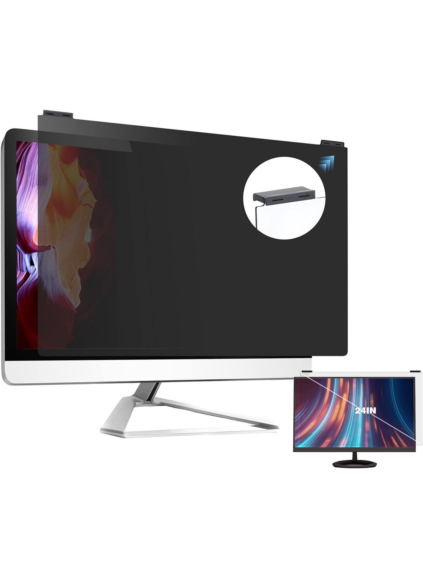 YOUWE7 Computer Privacy Screen Filter , 9H Hardness…
