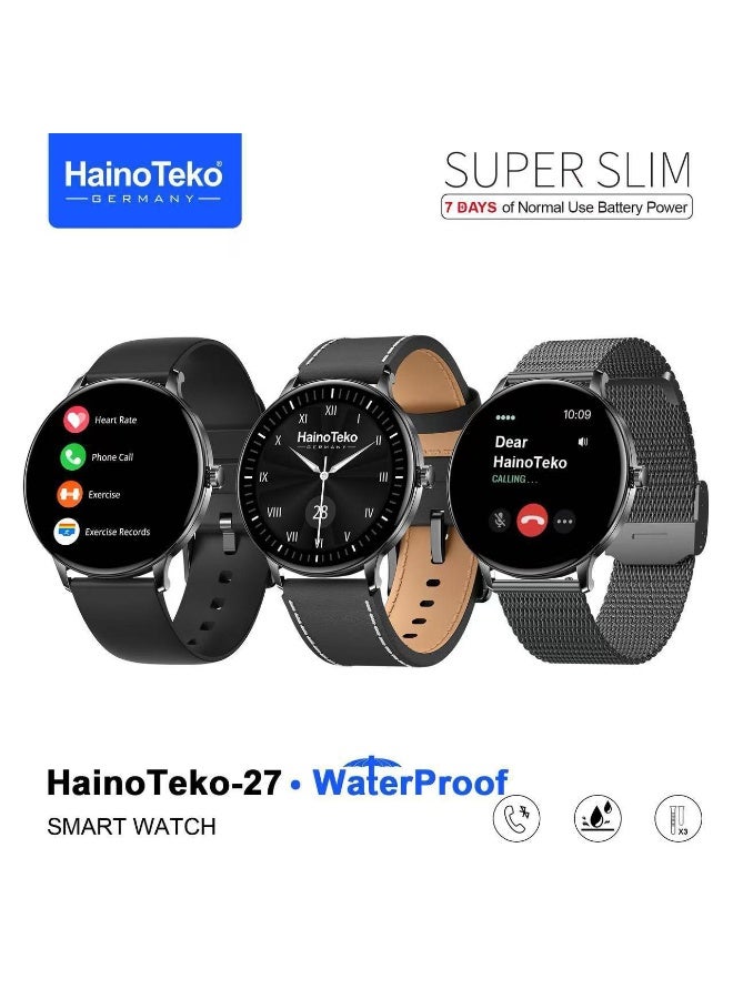 HainoTeko-27 Super Slim Waterproof Design Smart Watch…