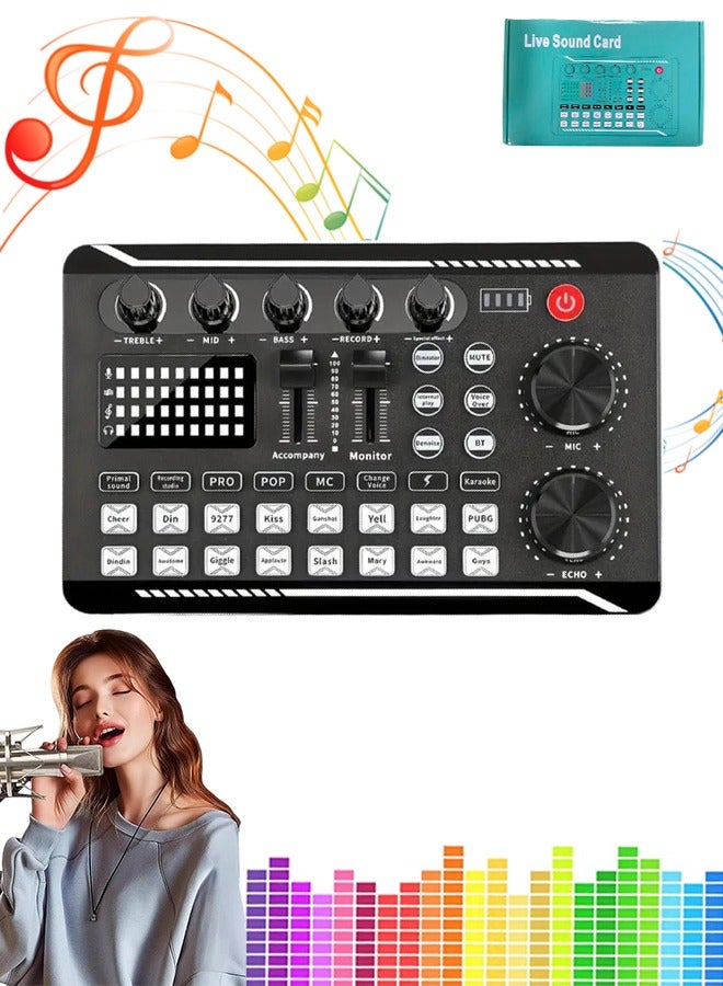 Professional Audio Mixer, Live Sound Card and Audio…