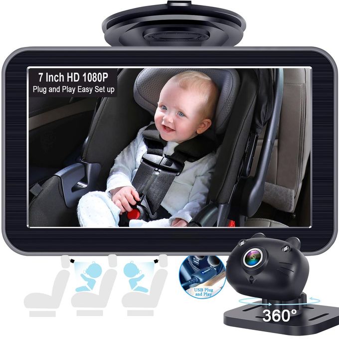 Baby Car Camera 7-Inch: Usb Plug And Play…