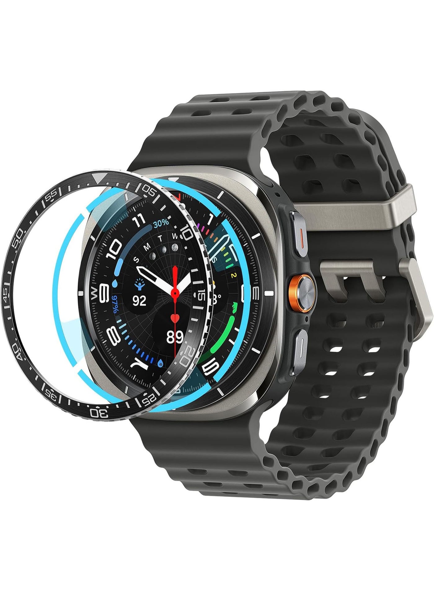 Compare Bezel Tune for Samsung Galaxy Watch Ultra 47mm Bezel Ring Protector Adhesive Cover 2024  Black at KSA Price
