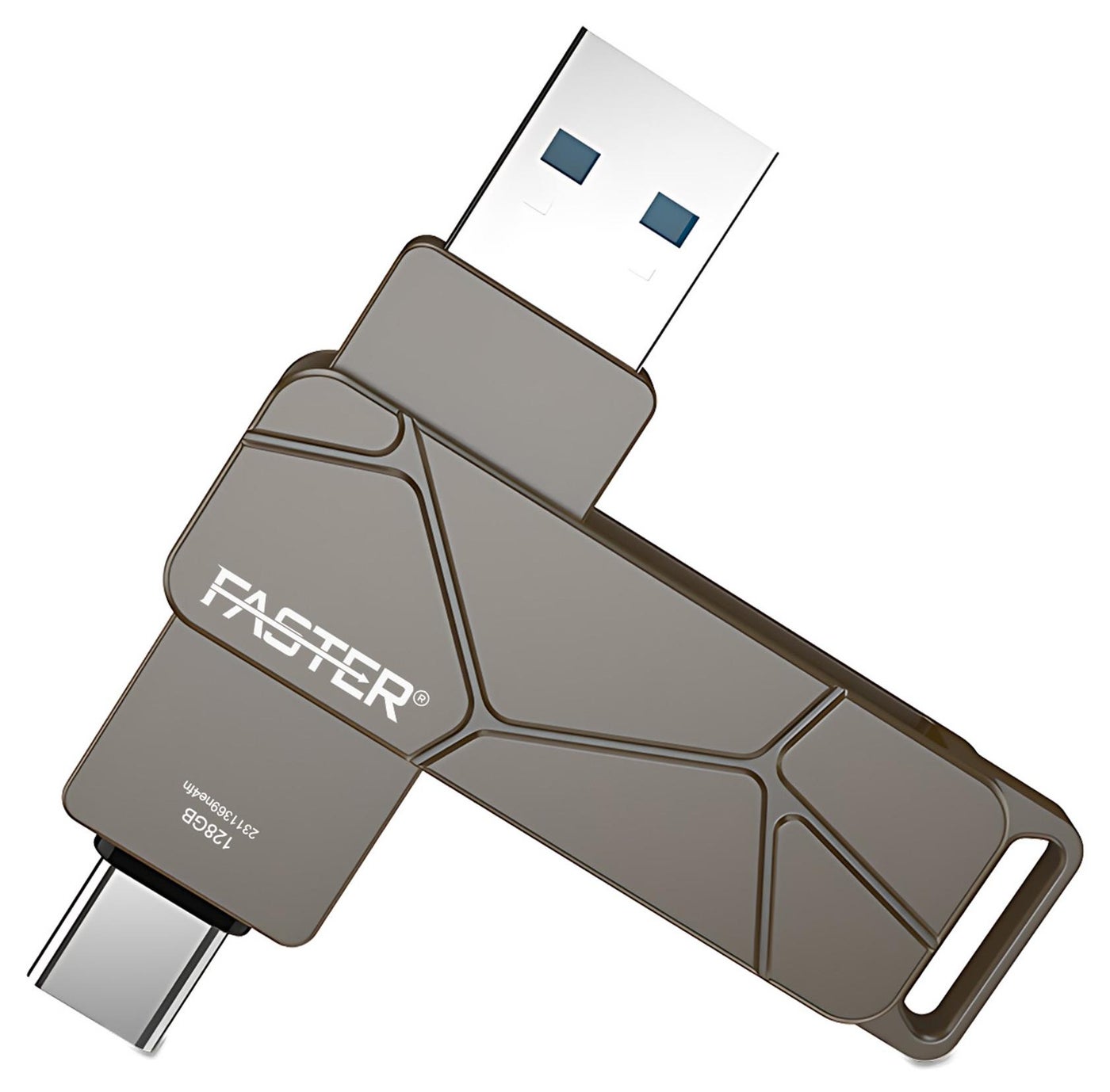 128GB Dual OTG USB Type-C Flash Drive - 2…