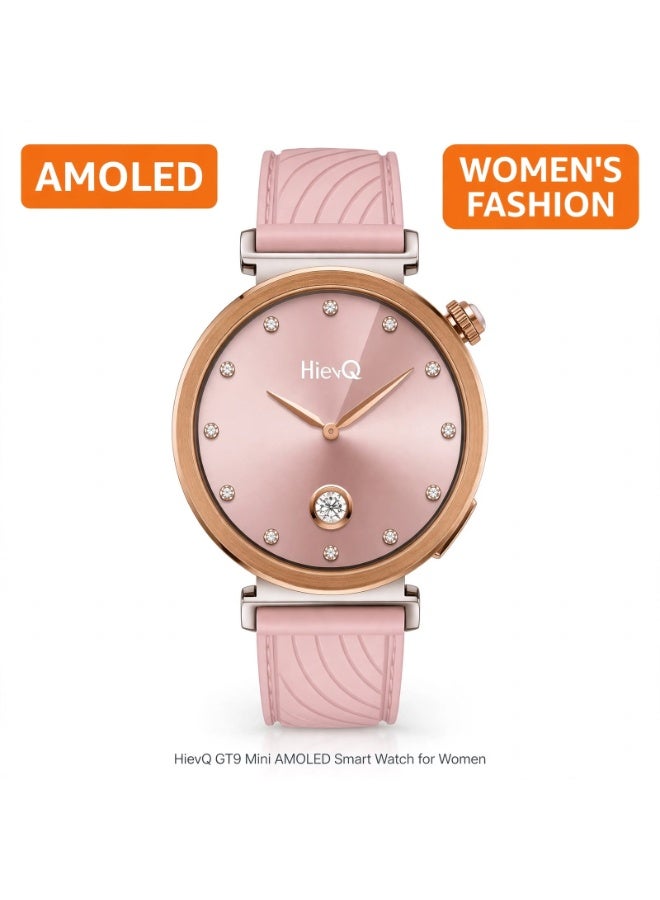 GT9 Mini AMOLED Smart Watch for Women, Pink,…