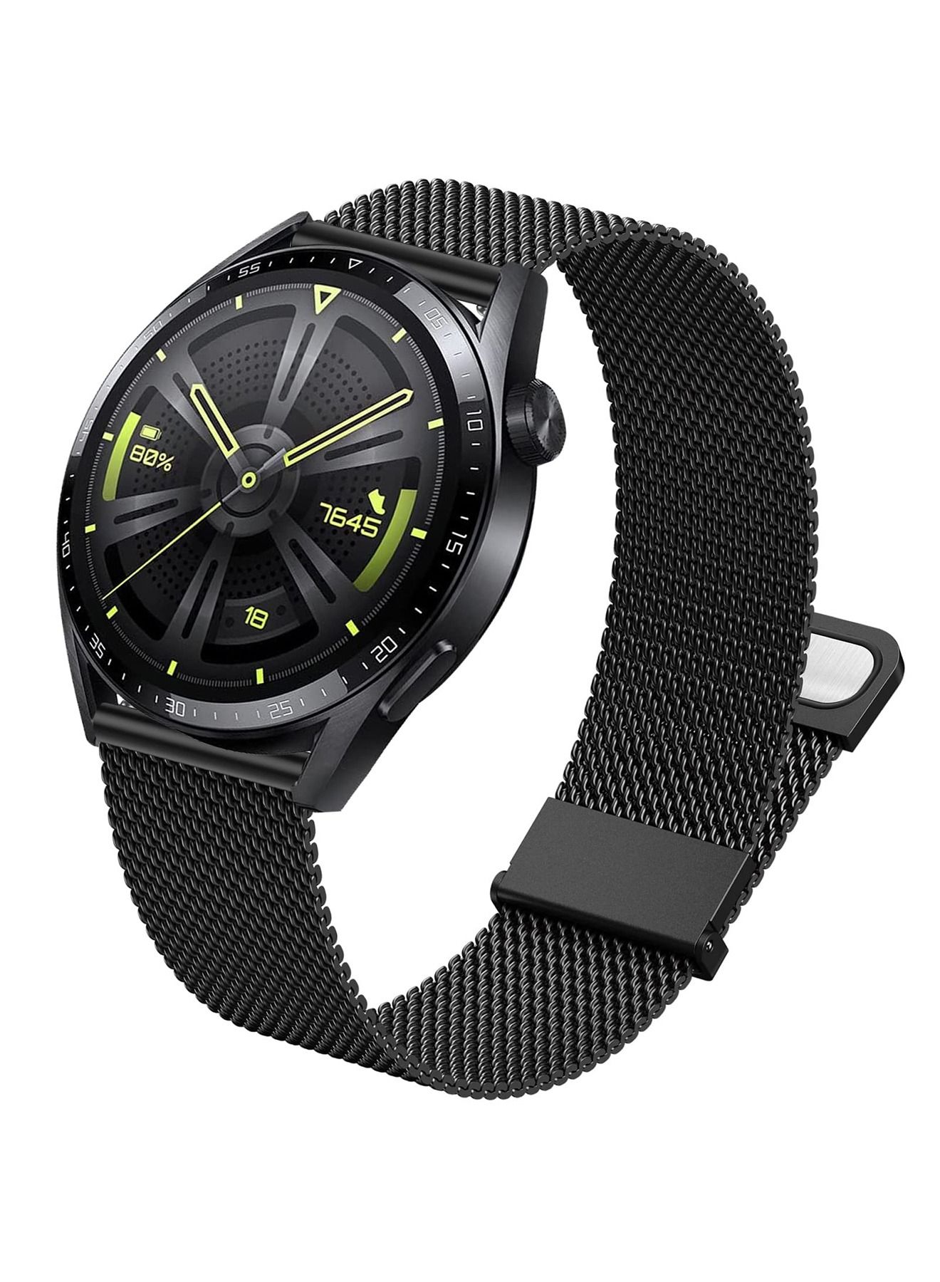 Compare Metal Strap For Huawei Watch GT3 46mm, 22mm Metal Replacement Strap, Dual Magnetic Adjustable Strap for Huawei Watch GT3 46mmGT2 46mmGT ClassicGalaxy Watch 46mmGalaxy Watch 3 45mm at KSA Price