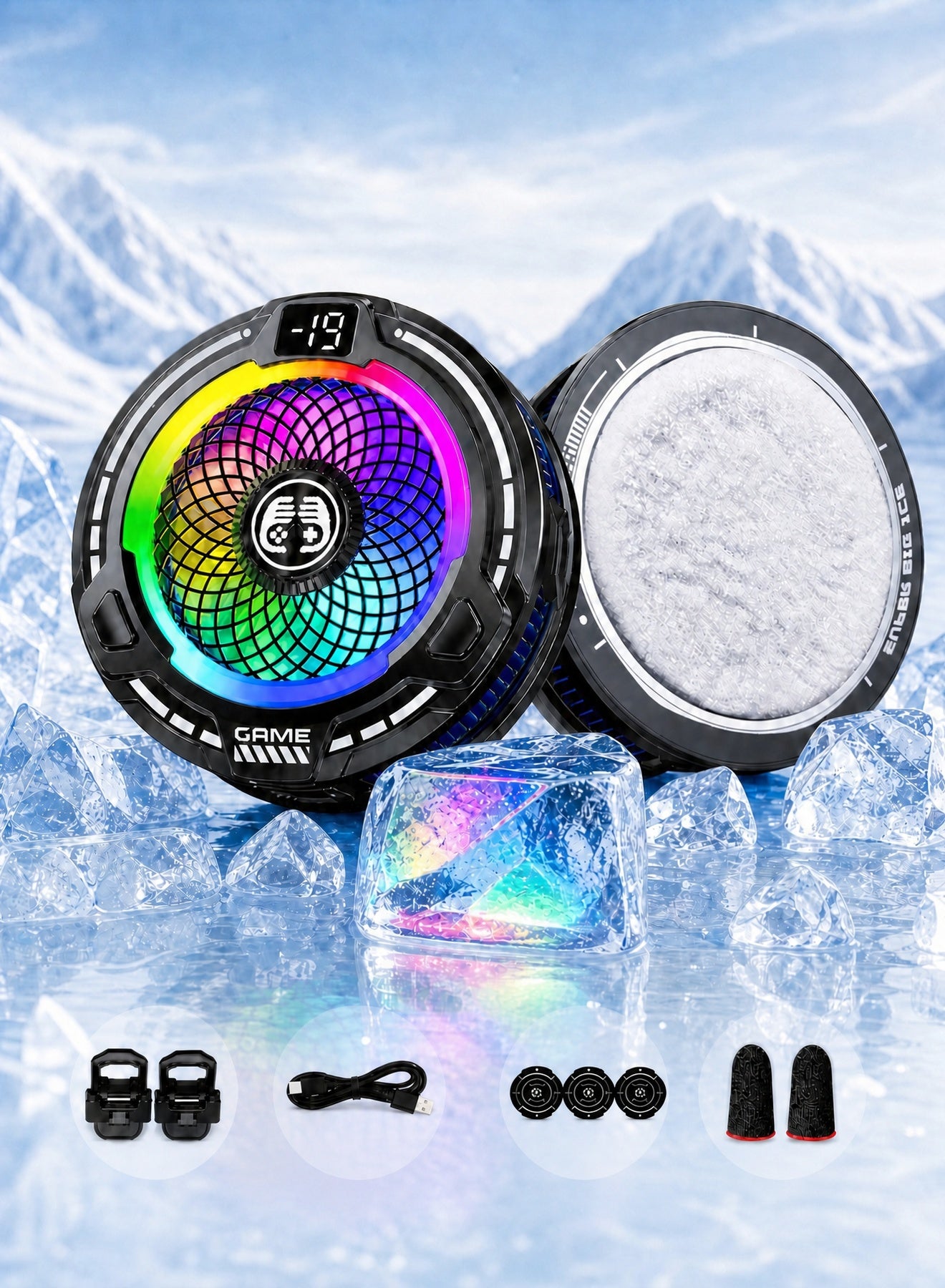 Magnetic Phone Cooler with AI Temperature Control,…
