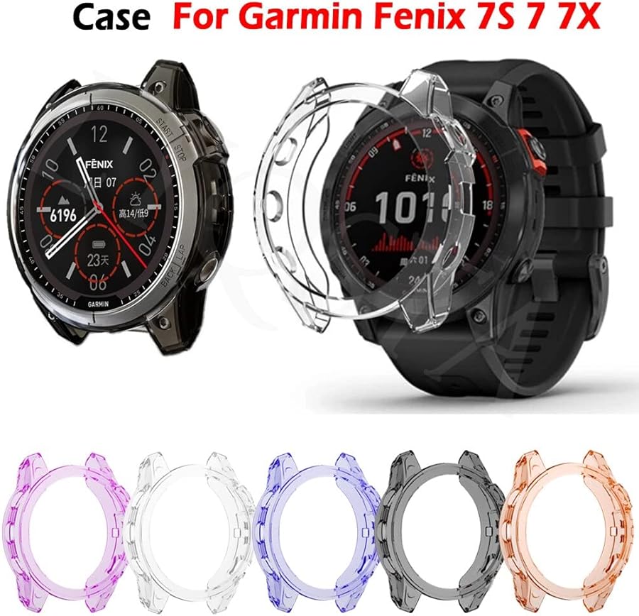 Garmin Fenix 5 5Plus Soft TPU Case Black Silicone…