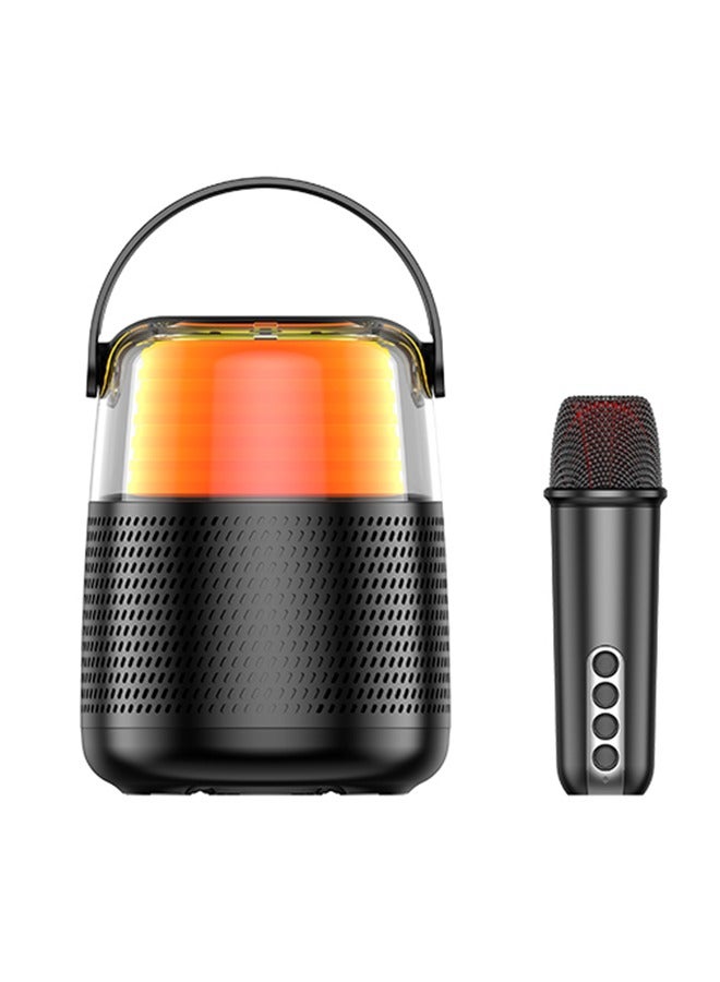 Compare Mini Karaoke Machine, Portable Speaker Karaoke Machine with Wireless Microphone , Suitable for Kids and Adults, RGB Colourful Lighted Mini Bluetooth Speaker for Indoor and Outdoor Parties and Birthday Bluetooth Speaker at KSA Price