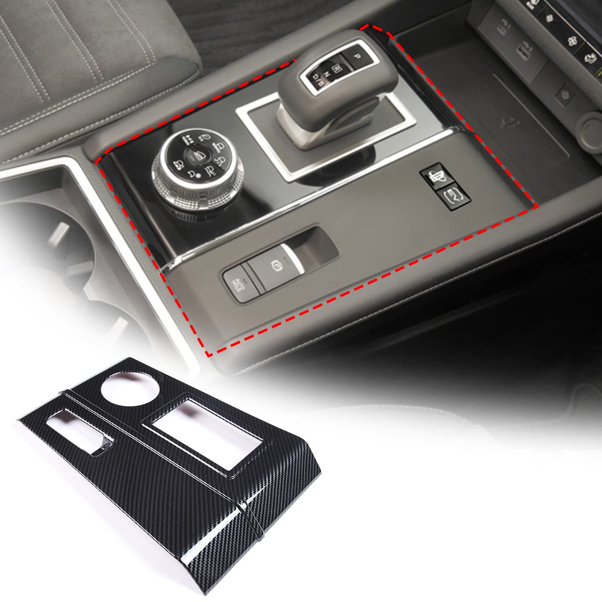 HAPPYHORSE Automotive Central Control Trim Cover Protective…