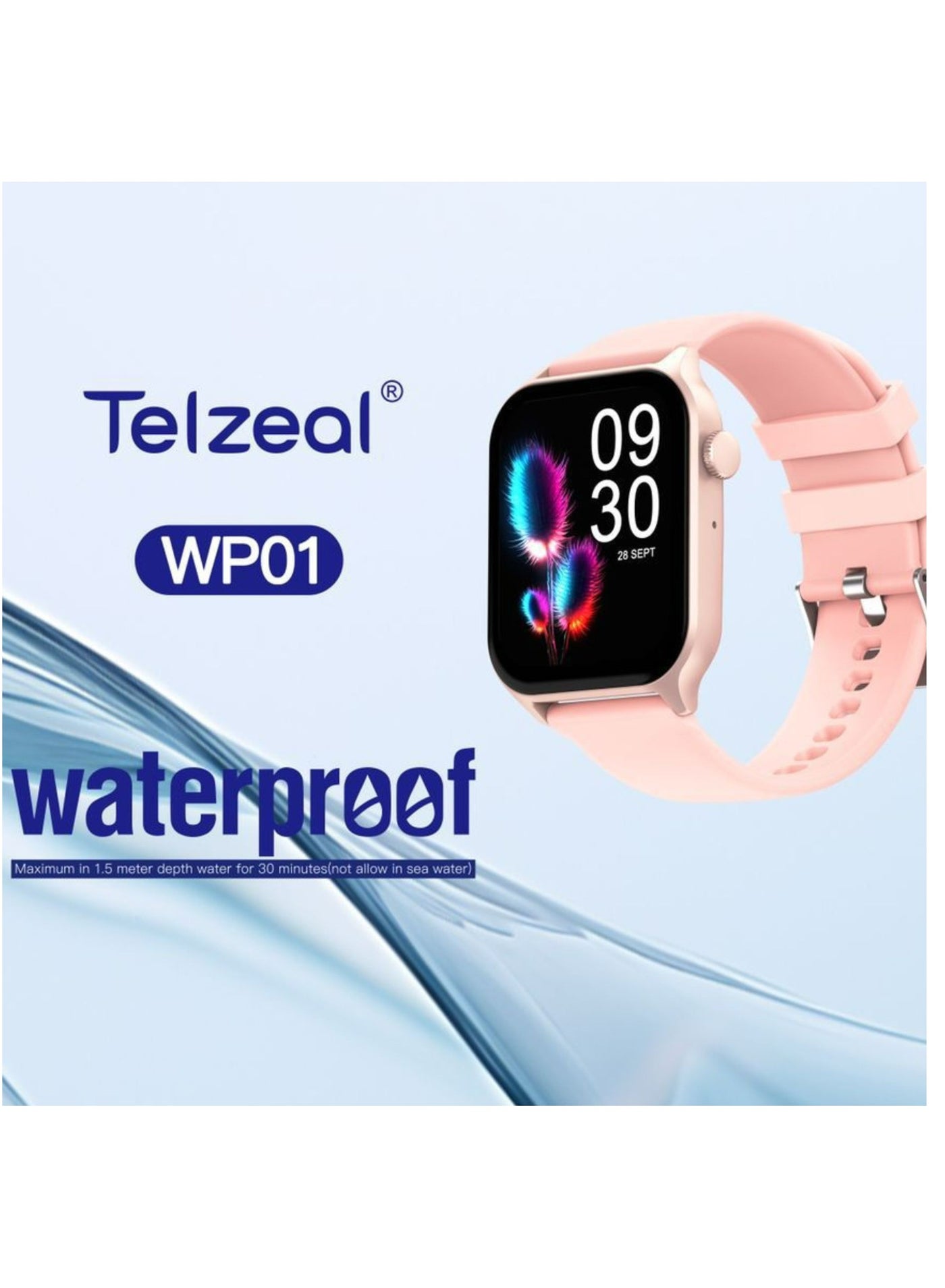 WP01 Waterproof Smart Watch with Full?Touch Display,…