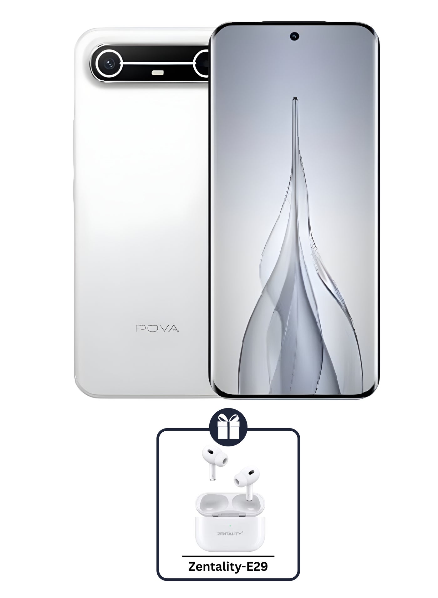 POVA Slim 5G Dual SIM White 8GB RAM 256GB…