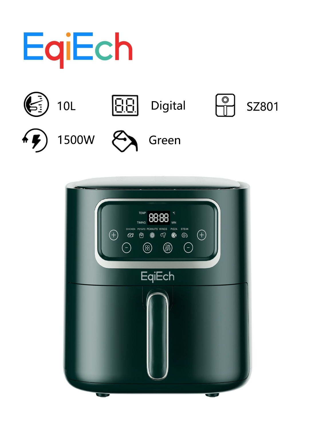 Air Fryer 10 Liter 1500 W ,Digital Touch…