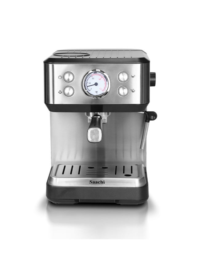 Compare 20Bar Espresso Coffee Maker NLCOF7075, SingleDouble Cup, 1.6L Water Tank, Adjustable Steam, Milk Frother & Hot Water Function 1.6 L 1100 W NLCOF7075BK Black at KSA Price