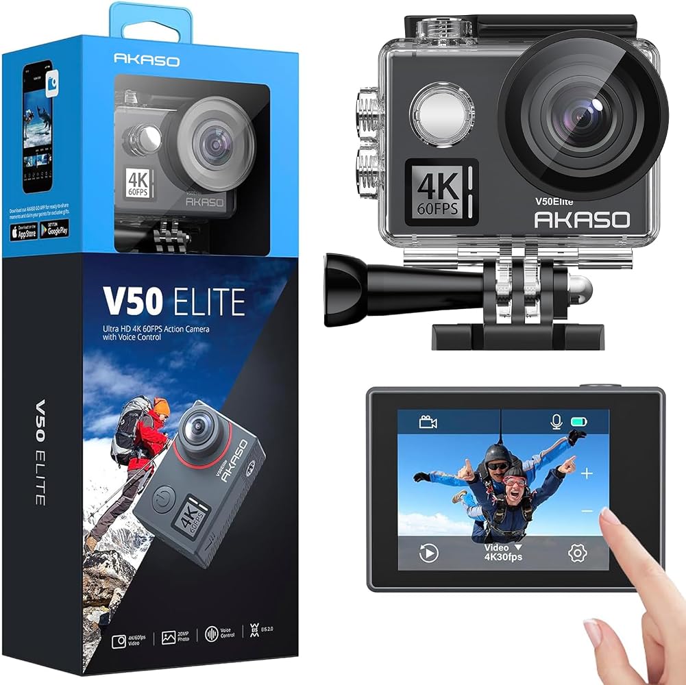 AKASO V50 Elite 4K60fps Touch Screen WiFi Action…