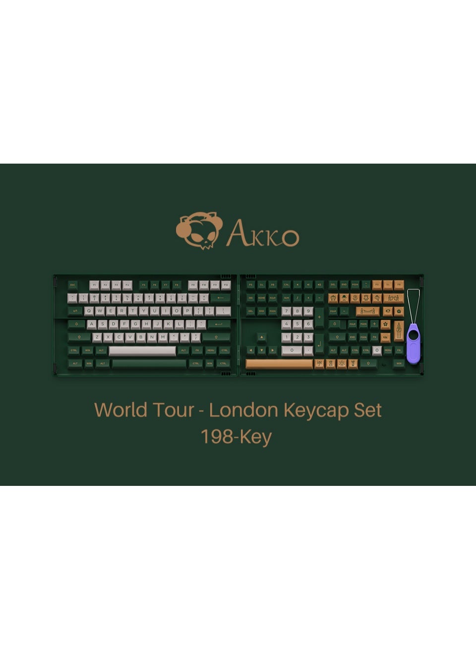 Compare AKKO World Tour London ASA Keycap Set 198KEYS at KSA Price