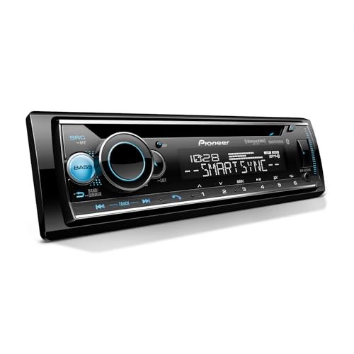Compare Pioneer DEHS6220BS 1Din CD Receiver – Bluetooth, SiriusXM, USBAUX, Color Change, FLAC, AMFM, Detachable Face, 13Band EQ, 50W x 4, Voice Control, HiVolt RCA Preouts at KSA Price