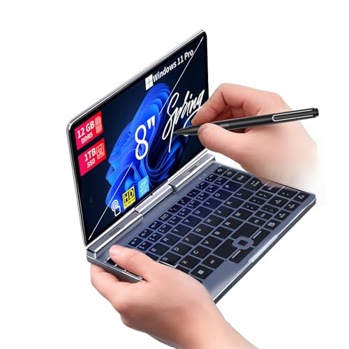 KOOFORWAY 8 Inch 2-in-1 Mini Laptop,HD Rotatable…