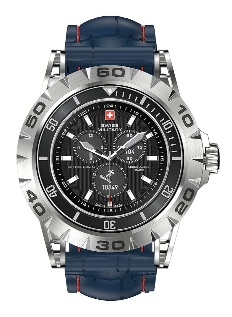 Compare Swiss Military Dom 2 Smartwatch: Receive & Make Calls, Sport Features, Heart RateBlood PressureOxygen Level Monitoring, Magnetic Charging, 57 Days Battery Life Compatible with iOSAndroid.   Blue at KSA Price