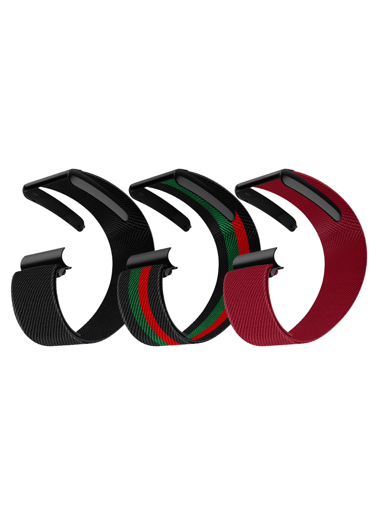 Compare 3Packs Premium Adjustable Nylon Strap for WHOOP 5 – Lightweight & Breathable Replacement Band Multicolour10 at KSA Price