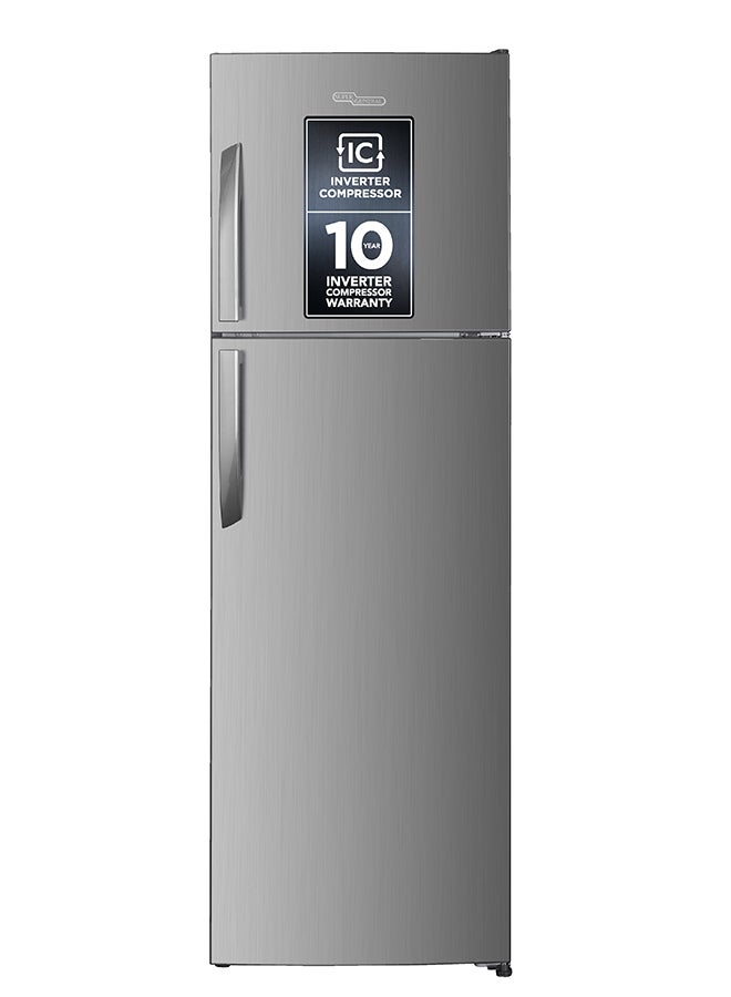 Compare 410L Gross Capacity & 334L Net Capacity Double Door Top Mount Refrigerator with Inverter Compressor, No Frost, Lock & Key, Quiet Operation, LED light, Inox, SGR410AN SGR410AN Inox at KSA Price