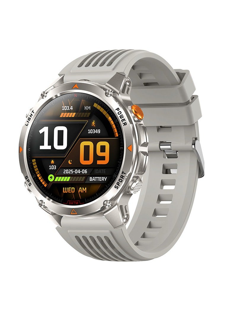 Compare The HT37 Smartwatch features Bluetooth Calls, GPS Tracking, A Flashlight, And A Compass For Outdoor Sports. at KSA Price