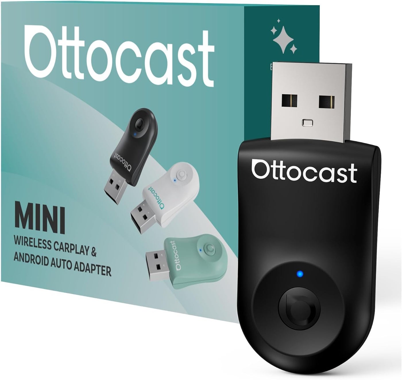 Compare OTTOCAST Mini Wireless CarPlay & Android Auto Adapter  2in1 Plug & Play, USBC, Low Latency for 2016+ Cars at KSA Price
