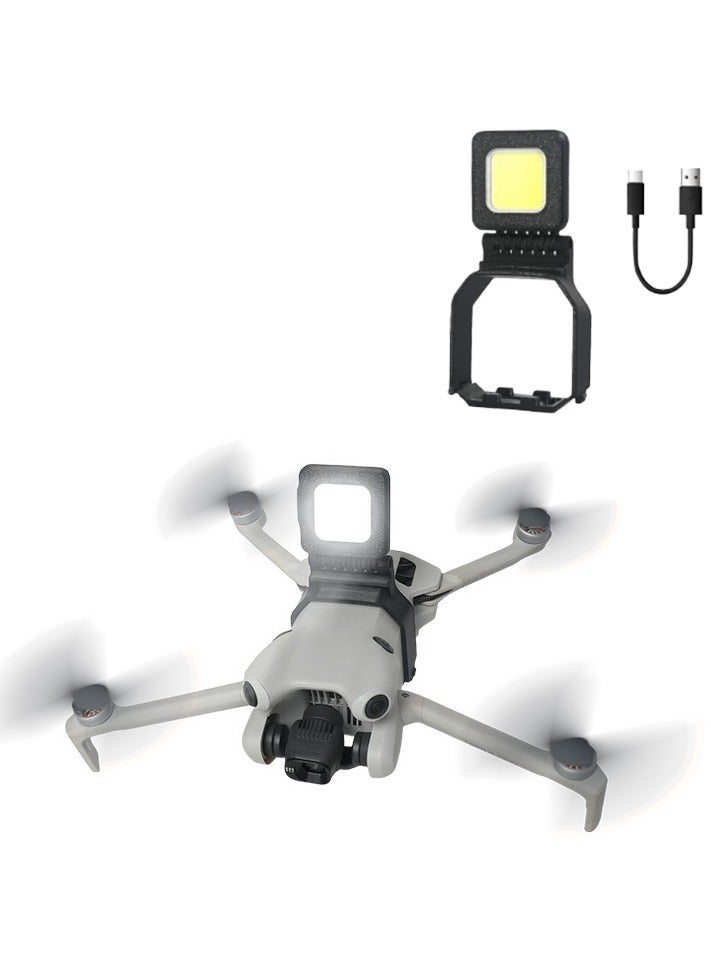 Compare Night Light for DJI Mini 4 Pro Drone LED Night Flight Lamp 180° Adjustable 3 Modes Rechargeable Raised Landing Protection Easy Install No Charging Block Design at KSA Price