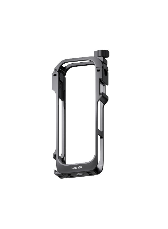 Compare X5 Utility Frame | Protective Metal frame for X5s Lenses & body, Quick Release Mounting Point, 2x Cold Shoe Mounts, 2x 14 ports, Vertical or Horizontal Mounting w Mic Windshields  Black at KSA Price