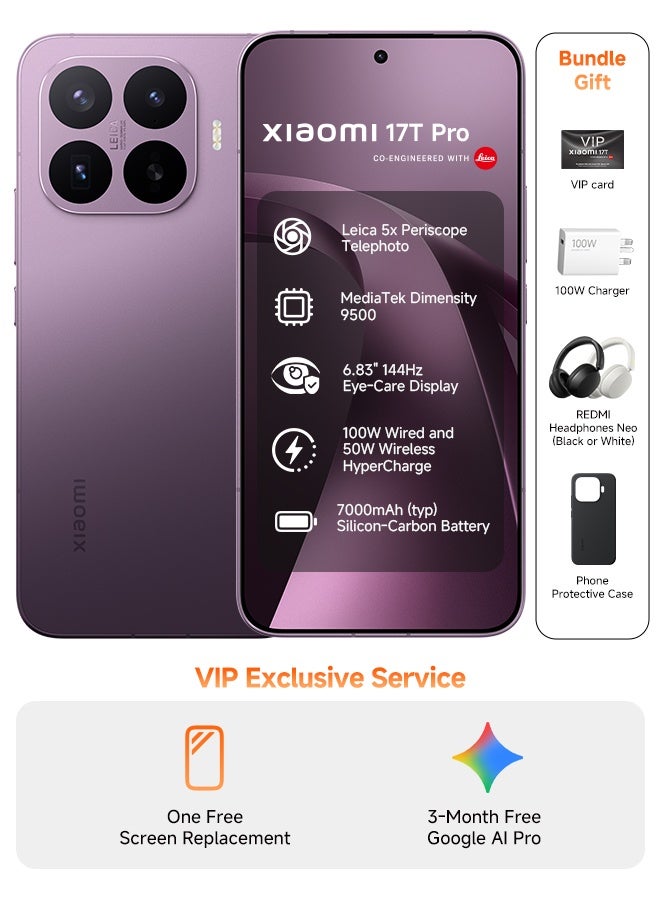 17T Pro Dual SIM 5G Deep Violet 12GB RAM…