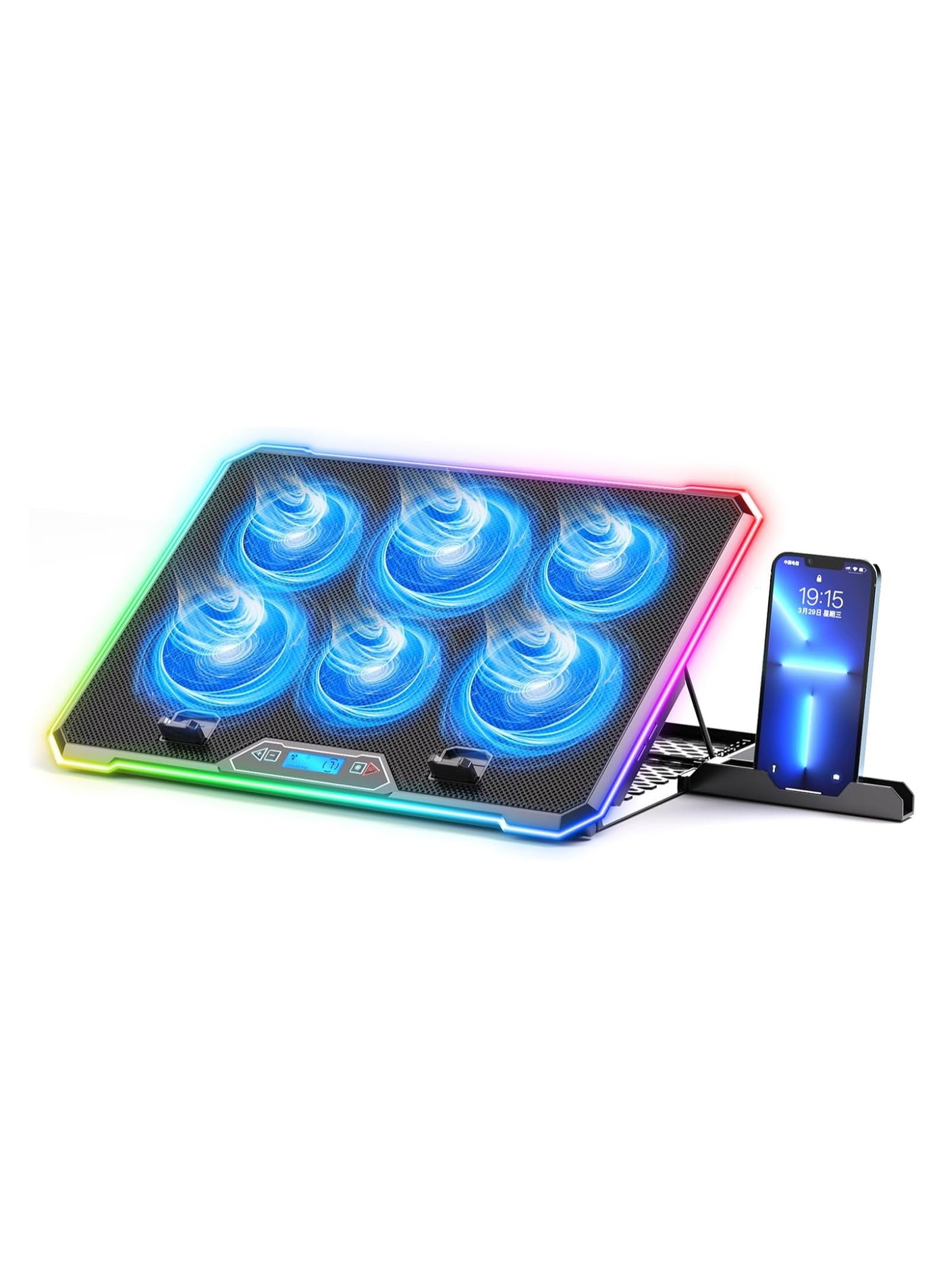 RGB Cooling Pad Gaming Laptop Cooler, Laptop…