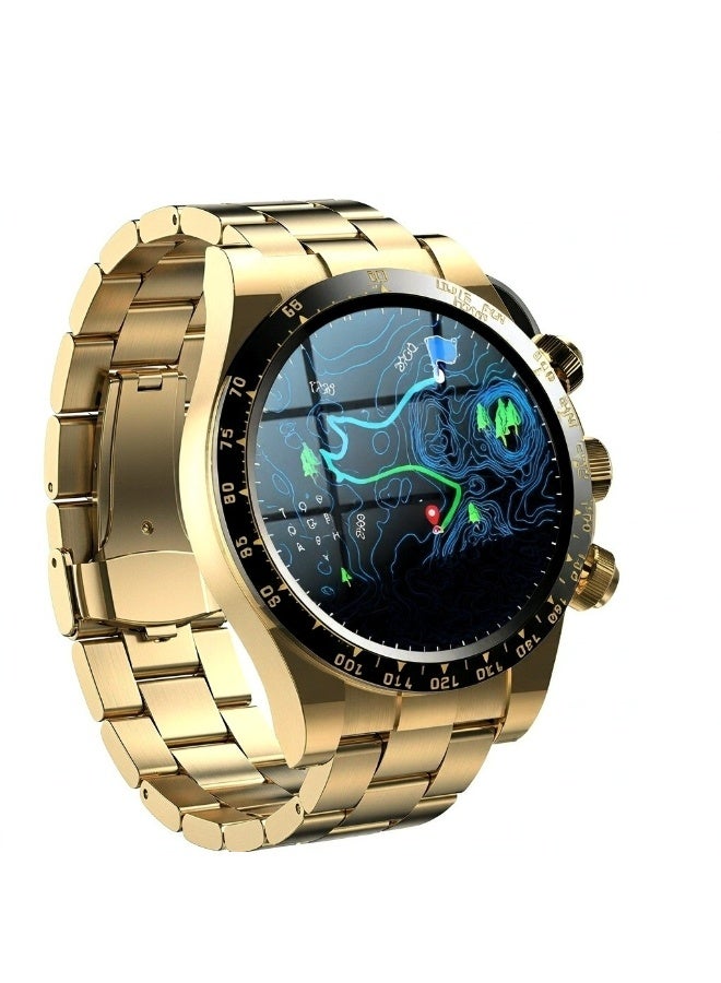 Compare Oale CW1 Bluetooth Smartwatch 1.55inch Screen, Wireless Charging Fitness Band with Sleep Monitor & Voice Assistant, Multifunctional Sports WatchGOLD at KSA Price